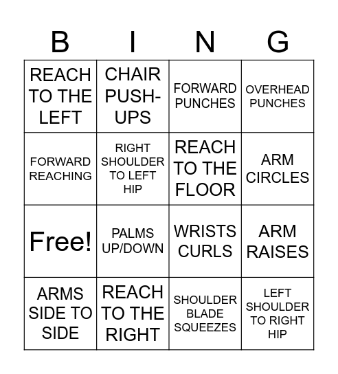 OT Bingo Card