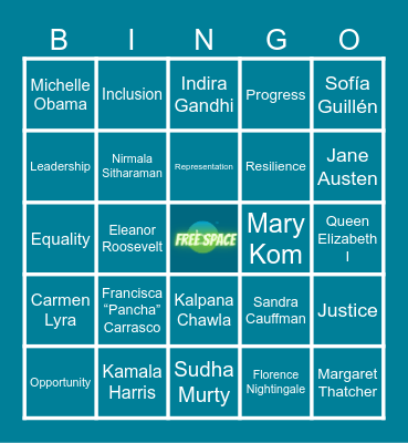 International Women’s Day Bingo Card