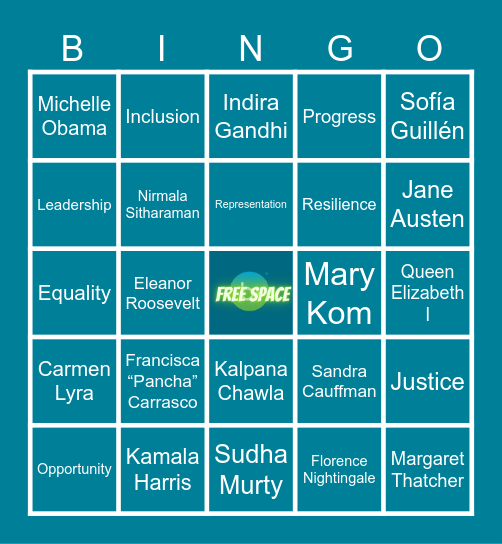 International Women’s Day Bingo Card