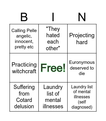 Pelle fans bingo Card