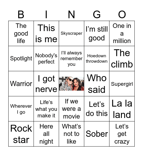 Hannah  and Demi💅🏻 Bingo Card