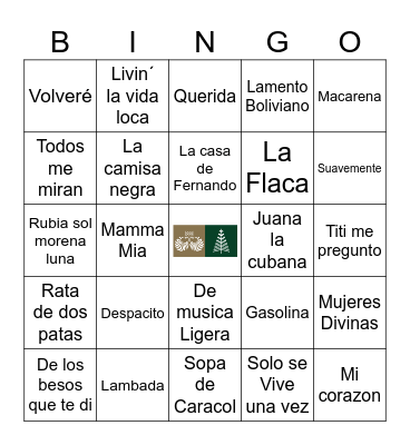 Bingo Musical Tamá Bingo Card