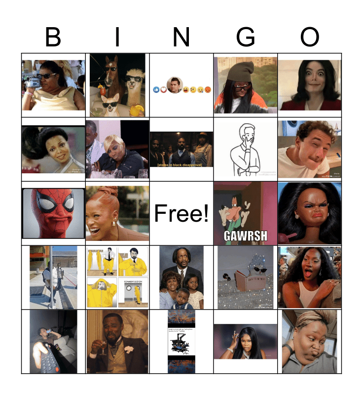 The Comment Section Bingo Card