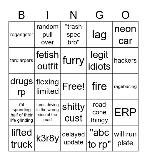 gv bingo Card