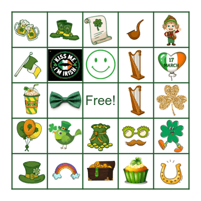 St. Patrick's Day Bingo Card