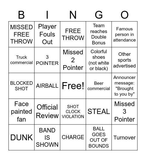 MARCH MADNESS! Bingo Card