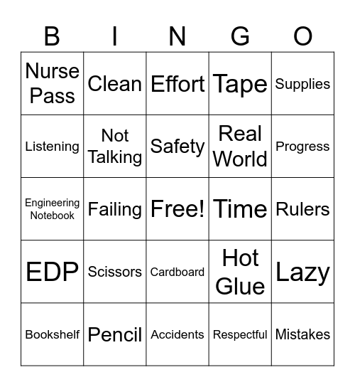 Syllabus Bingo Card