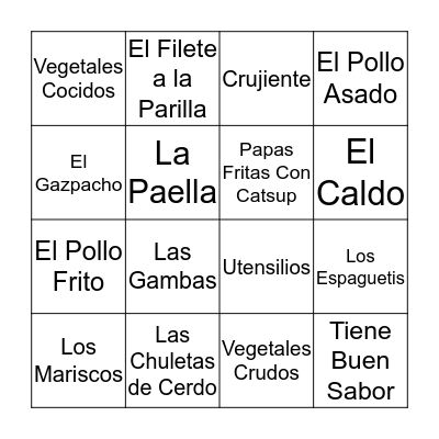 Examen Final Bingo Card