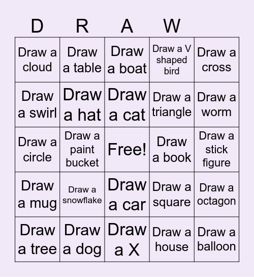 Drawing Bingo Card