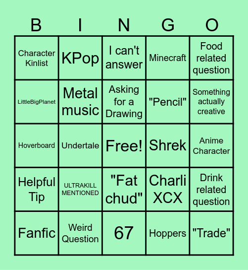youraislopboresme Bingo Card