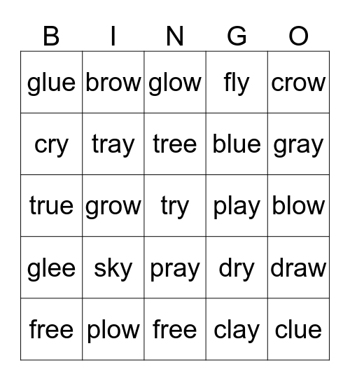 CCV Bingo Card