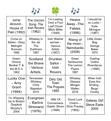 EVERYTHING ST. PATRICKS DAY Bingo Card