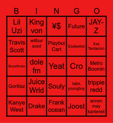 spotify bingo 2 Bingo Card
