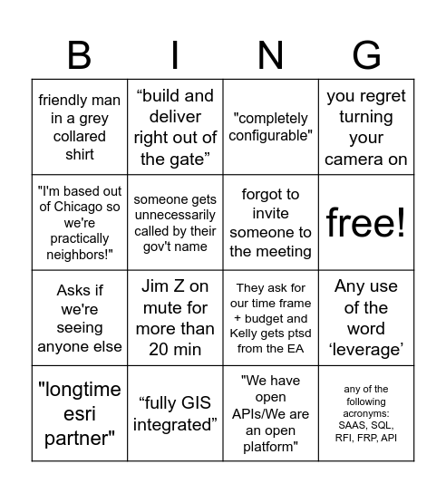 EAMWOM bingo Card