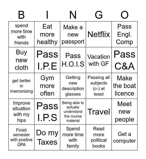 Bingo Card Cedric Helbing Bingo Card