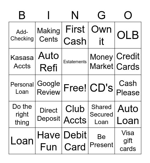 Zuni/Pinehill Branch Bingo Card