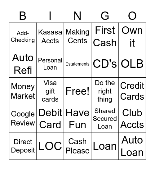 Zuni/Pinehill Branch Bingo Card