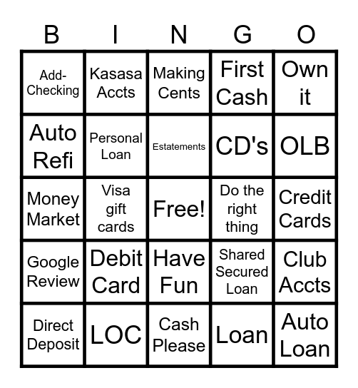 Zuni/Pinehill Branch Bingo Card