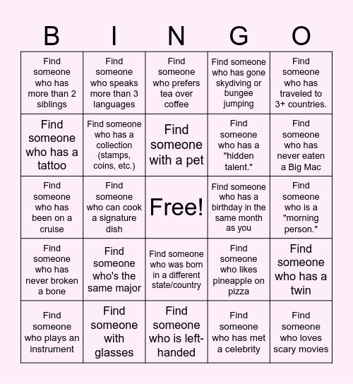 SPRING 2026 SS REVEAL Bingo Card
