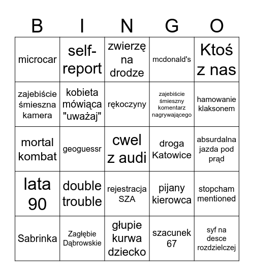 stopcham Bingo Card