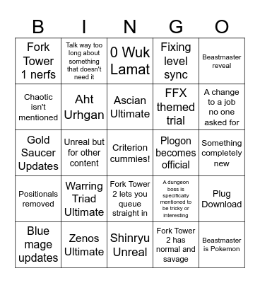 7.5 Live Letter Bingo Card