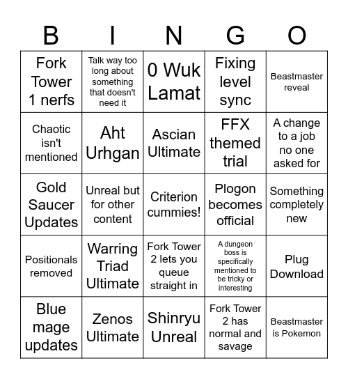 7.5 Live Letter Bingo Card