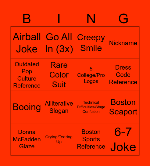 DECA SCDC 2026 Bingo Card