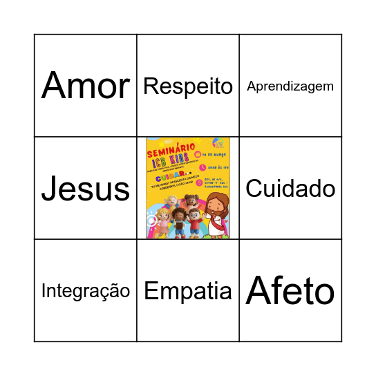 BINGO DA ACOLHIDA Bingo Card