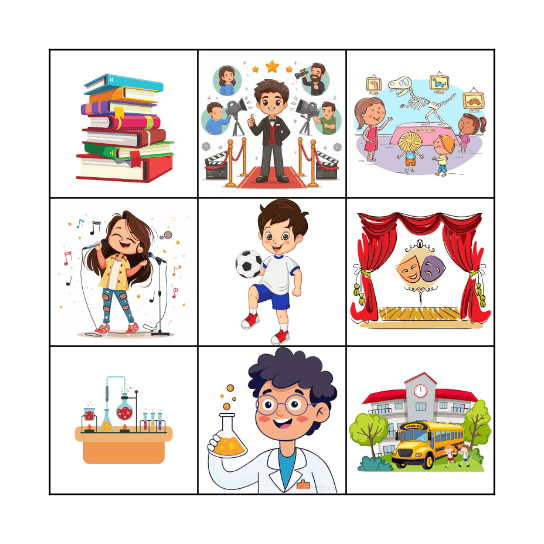 Places Bingo Card