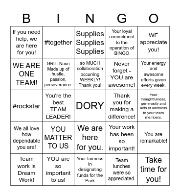 Bingo Card