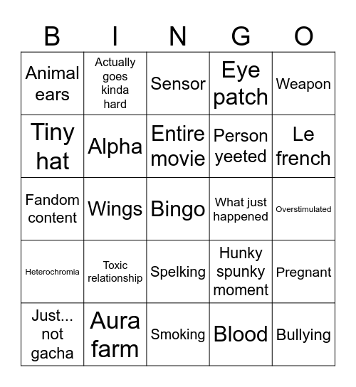 Gacha bingo Card