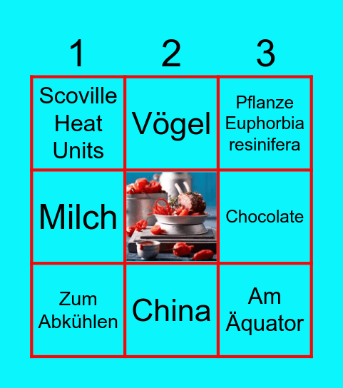 Chili Bingo Card