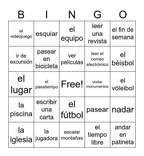 S1L4 ALL Vocab Bingo Card