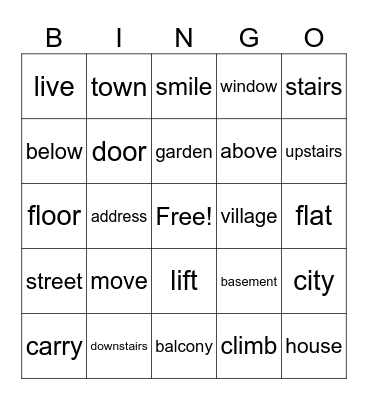 Home bing Bingo Card