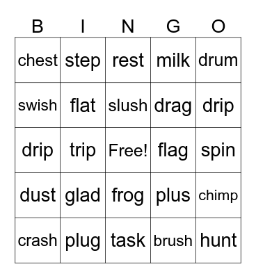 Wilson 2.2 Bingo Card