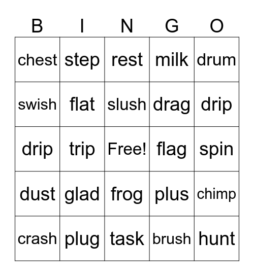 Wilson 2.2 Bingo Card