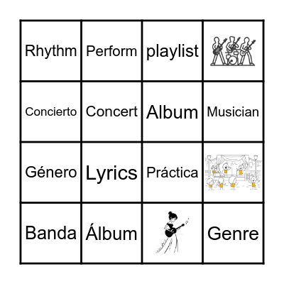 Vocabulary Bingo Card