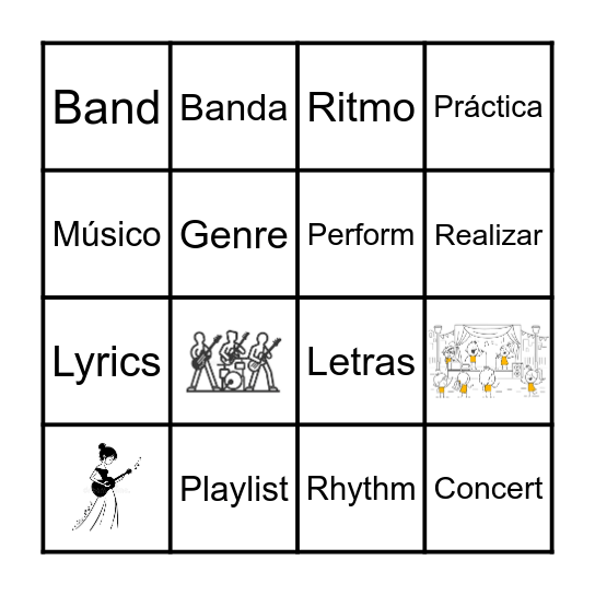 Vocabulary Words Bingo Card