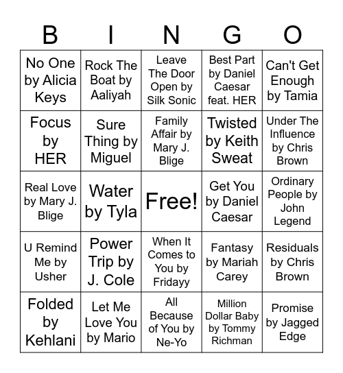 R and Bingo Card