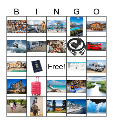 Viaje y Vacaciones Bingo Card
