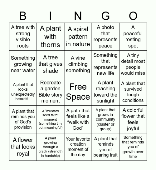 Photo Bingo!!! Bingo Card