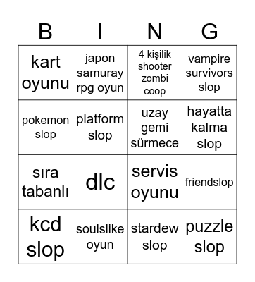 future games show 2026 tr Bingo Card