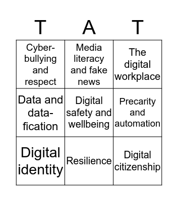 Keynote themes Bingo Card