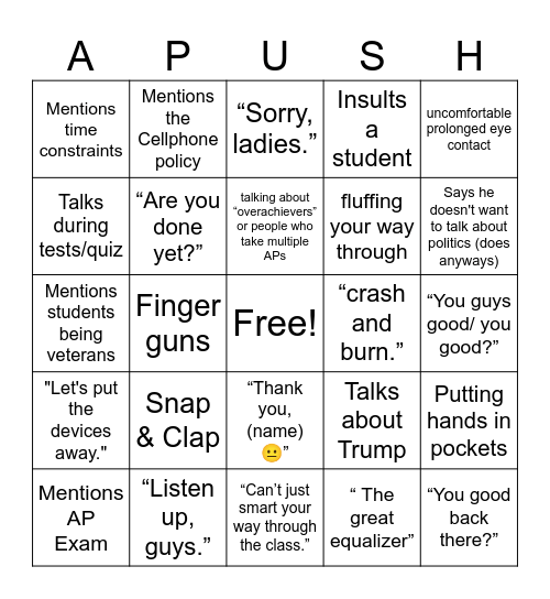 MCBINGO Card