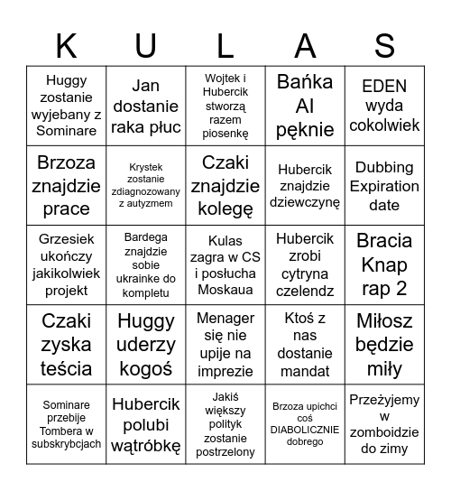 Bingo 2006 Bingo Card