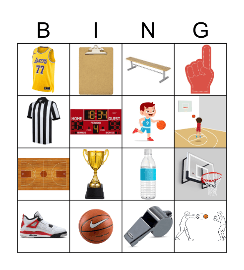 Basketball Bingo Card