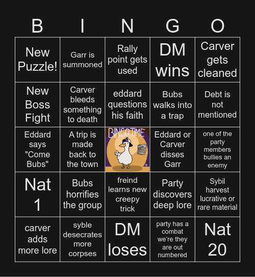 The Devil's Due S2 E5 | Light and Darkness Bingo Card