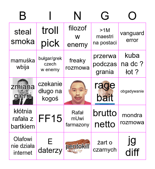 🤓LIGOLEGENDOWE BINGO🦍 Bingo Card