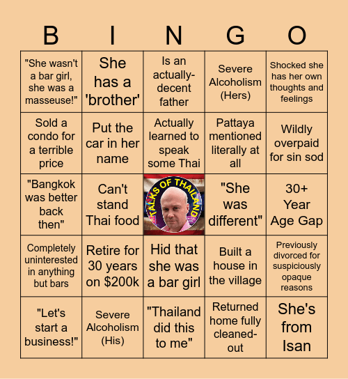 Talks of Thailand Bingo Card