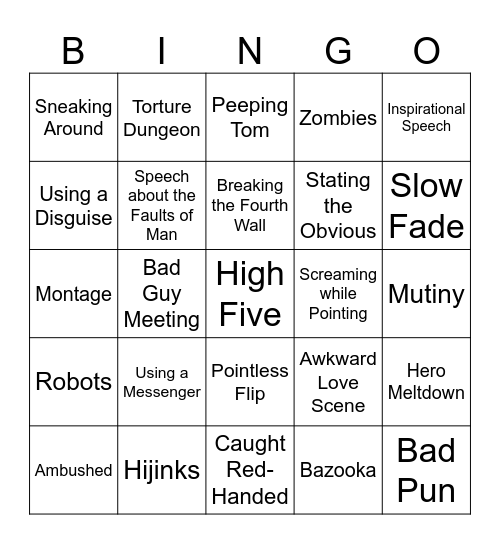 BINGOFLIX: High School Musical Bingo Card